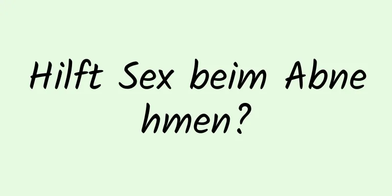 Hilft Sex beim Abnehmen?