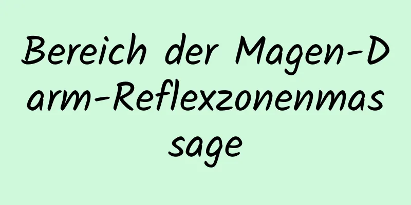 Bereich der Magen-Darm-Reflexzonenmassage