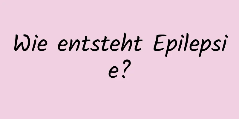 Wie entsteht Epilepsie?