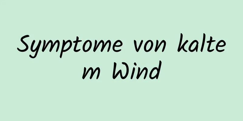 Symptome von kaltem Wind