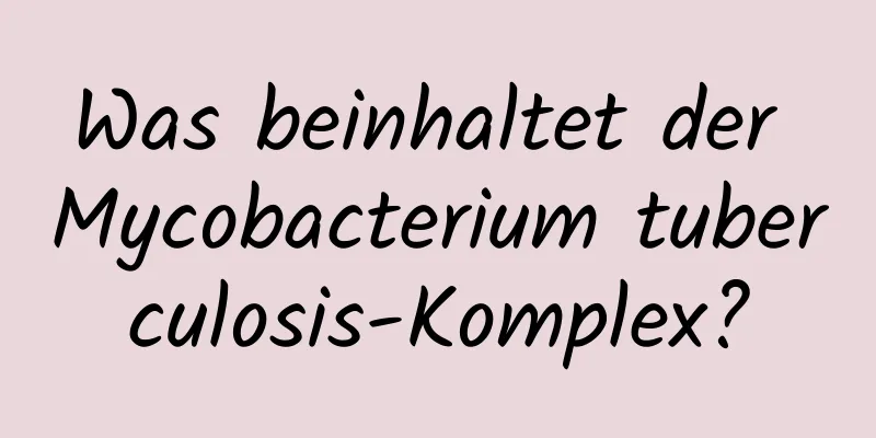 Was beinhaltet der Mycobacterium tuberculosis-Komplex?