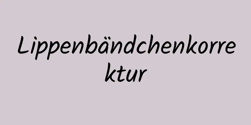 Lippenbändchenkorrektur