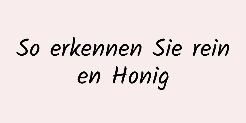 So erkennen Sie reinen Honig