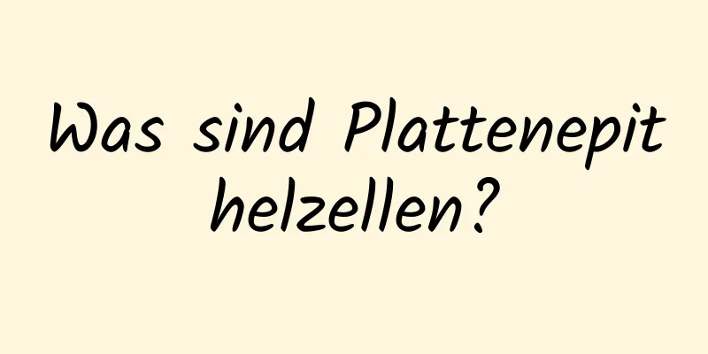 Was sind Plattenepithelzellen?