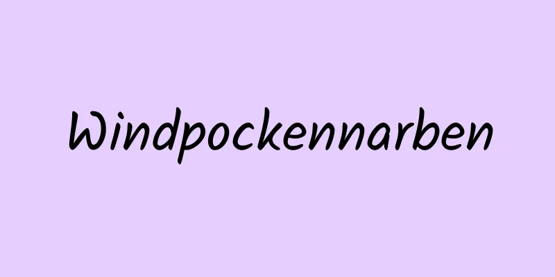 Windpockennarben
