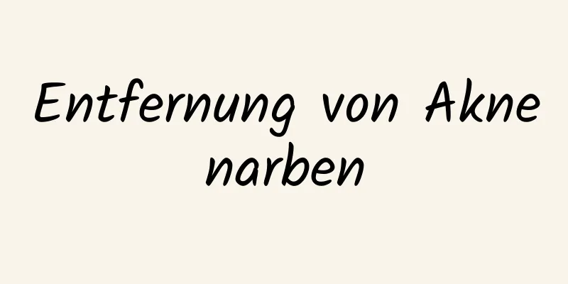 Entfernung von Aknenarben