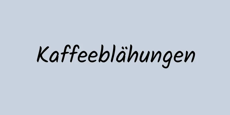 Kaffeeblähungen
