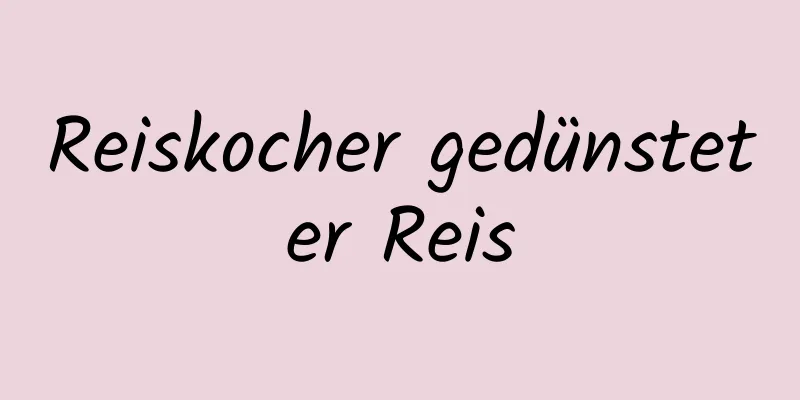 Reiskocher gedünsteter Reis