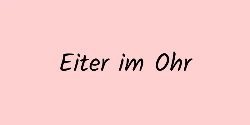 Eiter im Ohr