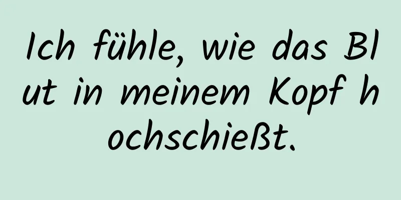 Ich fühle, wie das Blut in meinem Kopf hochschießt.