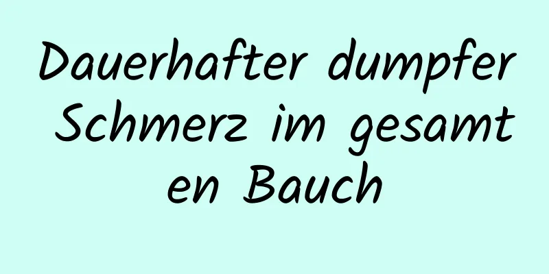 Dauerhafter dumpfer Schmerz im gesamten Bauch