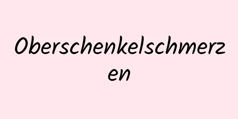 Oberschenkelschmerzen