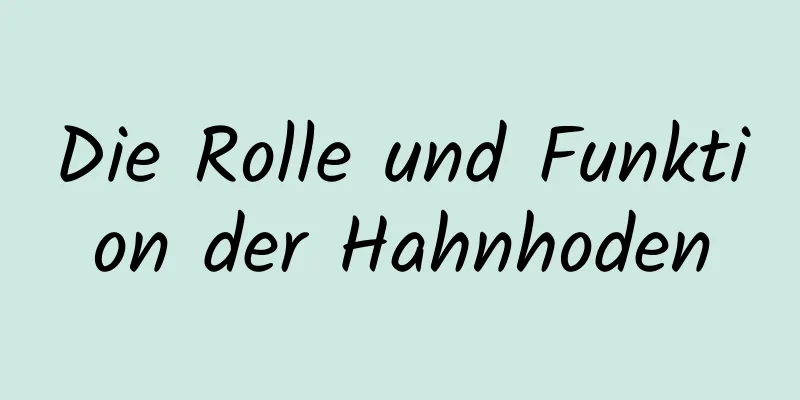 Die Rolle und Funktion der Hahnhoden