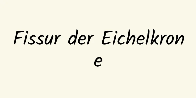 Fissur der Eichelkrone