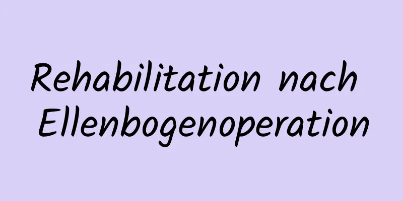 Rehabilitation nach Ellenbogenoperation