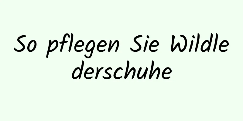 So pflegen Sie Wildlederschuhe