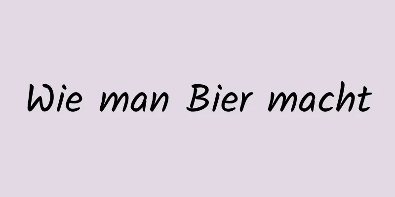 Wie man Bier macht