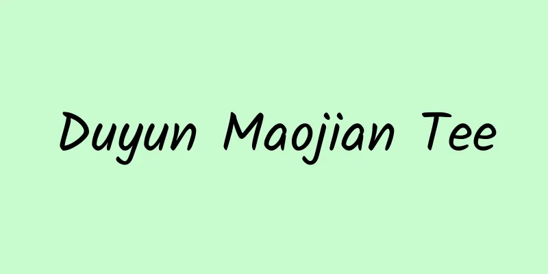 Duyun Maojian Tee
