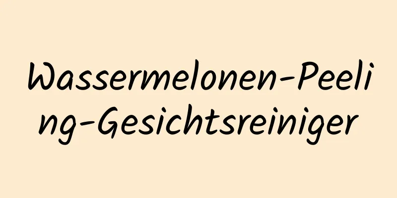Wassermelonen-Peeling-Gesichtsreiniger