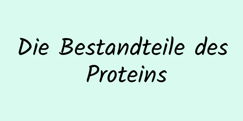 Die Bestandteile des Proteins