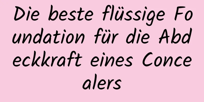 Die beste flüssige Foundation für die Abdeckkraft eines Concealers