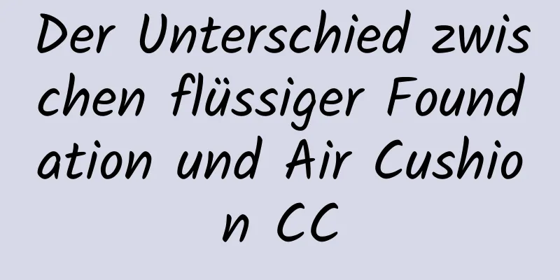 Der Unterschied zwischen flüssiger Foundation und Air Cushion CC