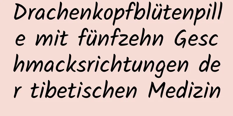 Drachenkopfblütenpille mit fünfzehn Geschmacksrichtungen der tibetischen Medizin
