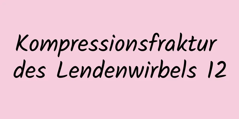 Kompressionsfraktur des Lendenwirbels 12