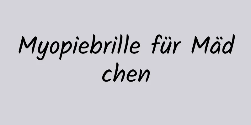Myopiebrille für Mädchen