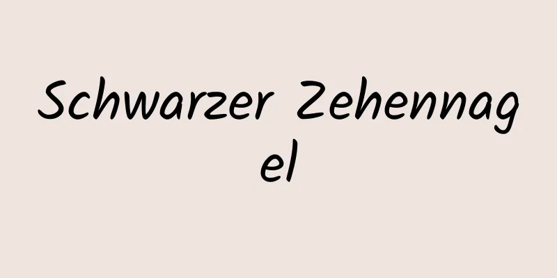 Schwarzer Zehennagel