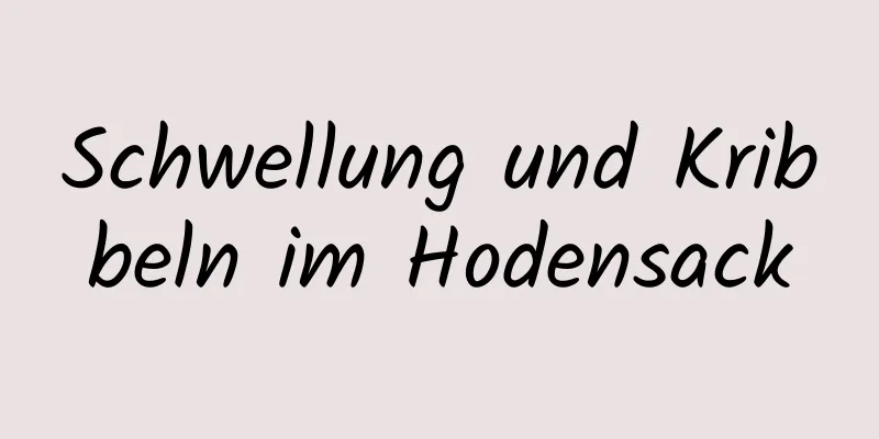 Schwellung und Kribbeln im Hodensack