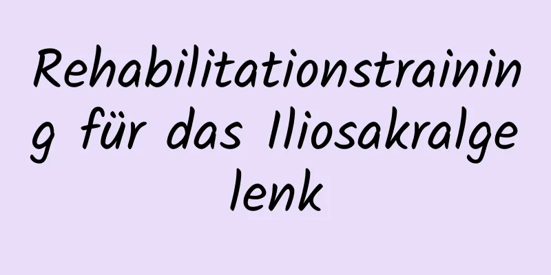 Rehabilitationstraining für das Iliosakralgelenk