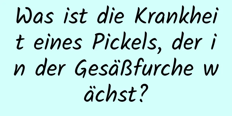 Was ist die Krankheit eines Pickels, der in der Gesäßfurche wächst?