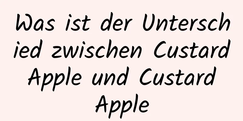 Was ist der Unterschied zwischen Custard Apple und Custard Apple