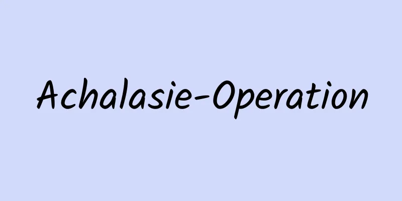 Achalasie-Operation
