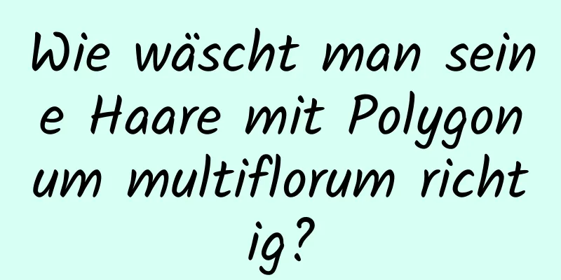 Wie wäscht man seine Haare mit Polygonum multiflorum richtig?