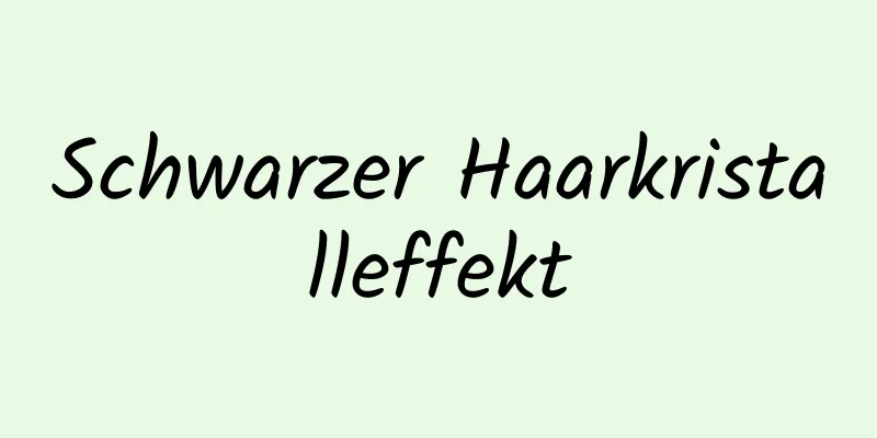 Schwarzer Haarkristalleffekt