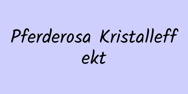 Pferderosa Kristalleffekt