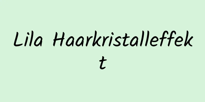 Lila Haarkristalleffekt