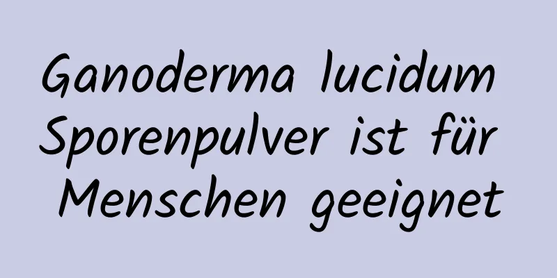 Ganoderma lucidum Sporenpulver ist für Menschen geeignet