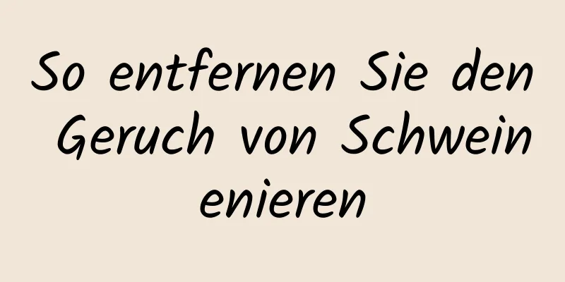 So entfernen Sie den Geruch von Schweinenieren