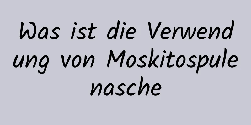 Was ist die Verwendung von Moskitospulenasche