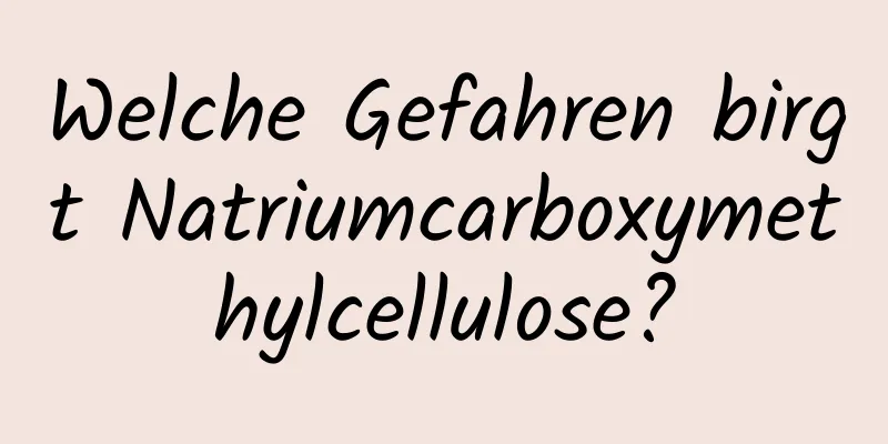 Welche Gefahren birgt Natriumcarboxymethylcellulose?