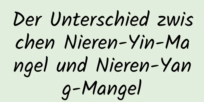 Der Unterschied zwischen Nieren-Yin-Mangel und Nieren-Yang-Mangel