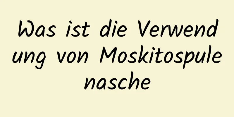 Was ist die Verwendung von Moskitospulenasche
