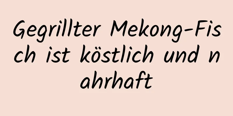 Gegrillter Mekong-Fisch ist köstlich und nahrhaft