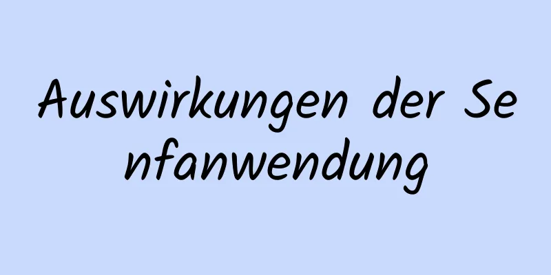 Auswirkungen der Senfanwendung