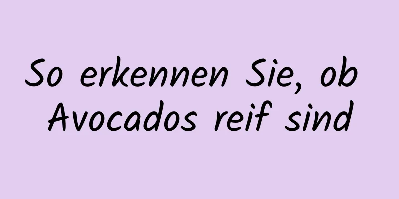 So erkennen Sie, ob Avocados reif sind