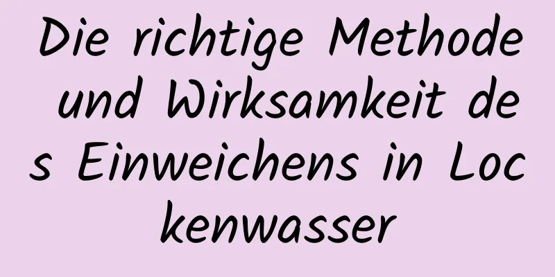 Die richtige Methode und Wirksamkeit des Einweichens in Lockenwasser