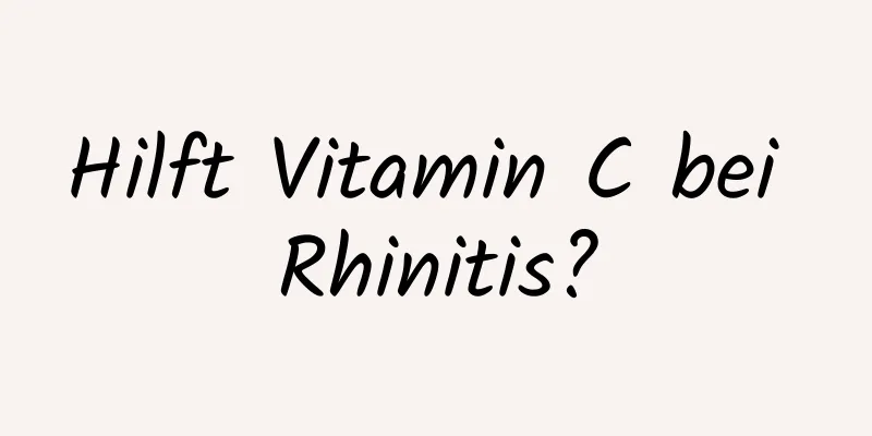 Hilft Vitamin C bei Rhinitis?